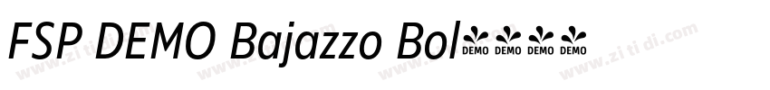 FSP DEMO Bajazzo Bol字体转换